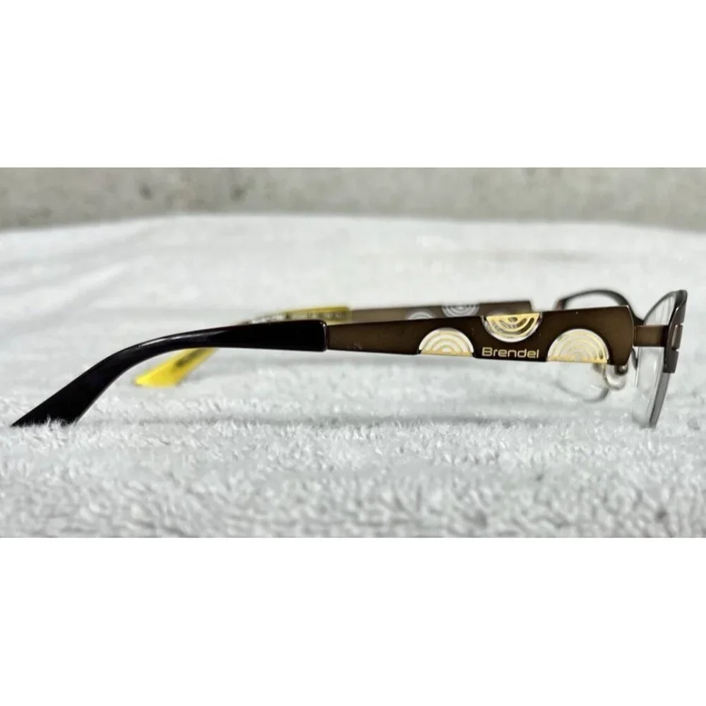 Brendel Eschenbach 902087 60 Gold Brown Half Rim Eyeglasses Frames 51-18-135